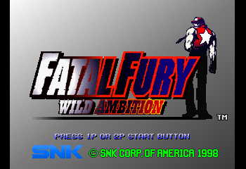 Fatal Fury: Wild Ambition Title Screen